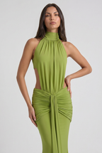 Kayo - Vestido Halter Drapeado