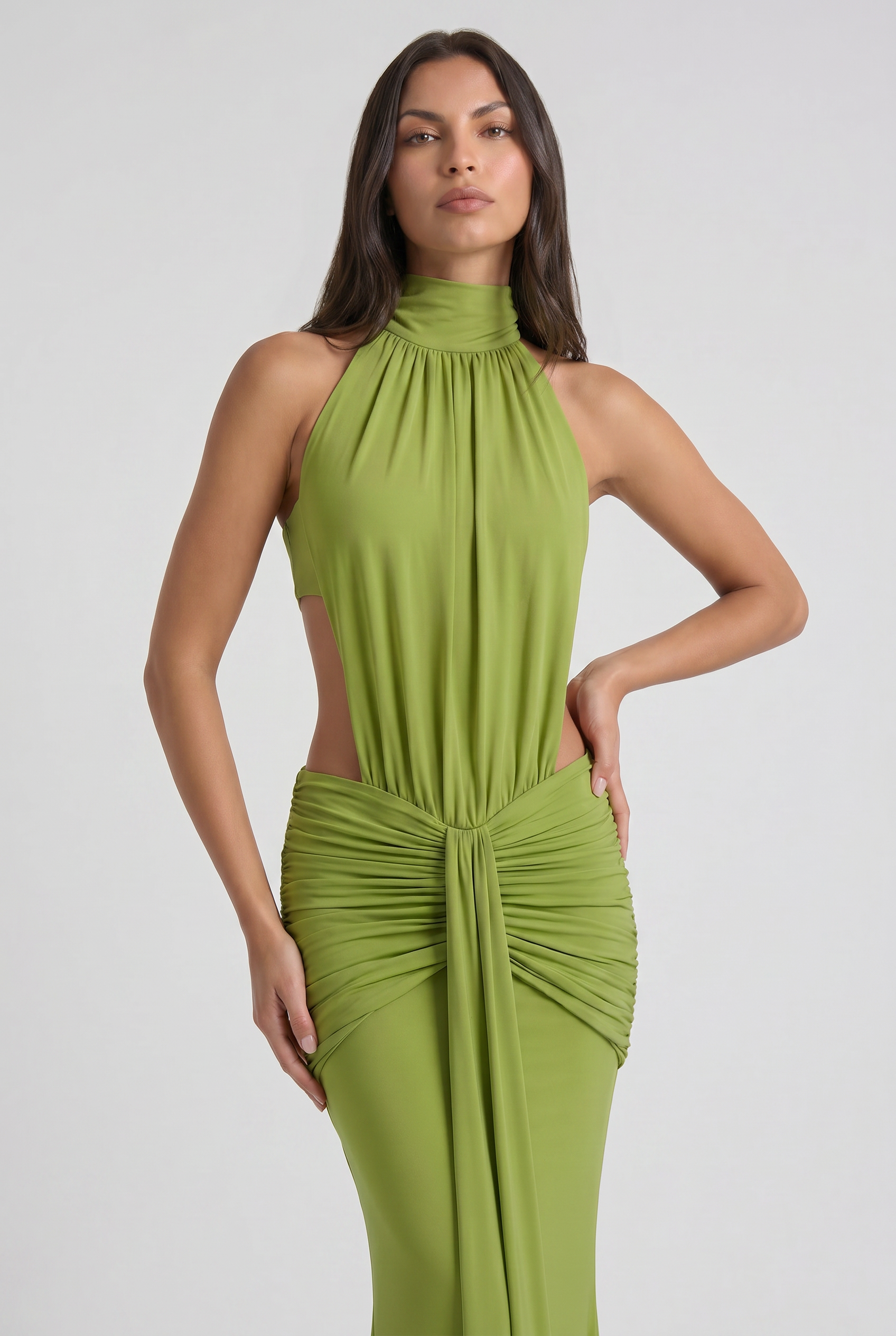 Kayo - Vestido Halter Drapeado
