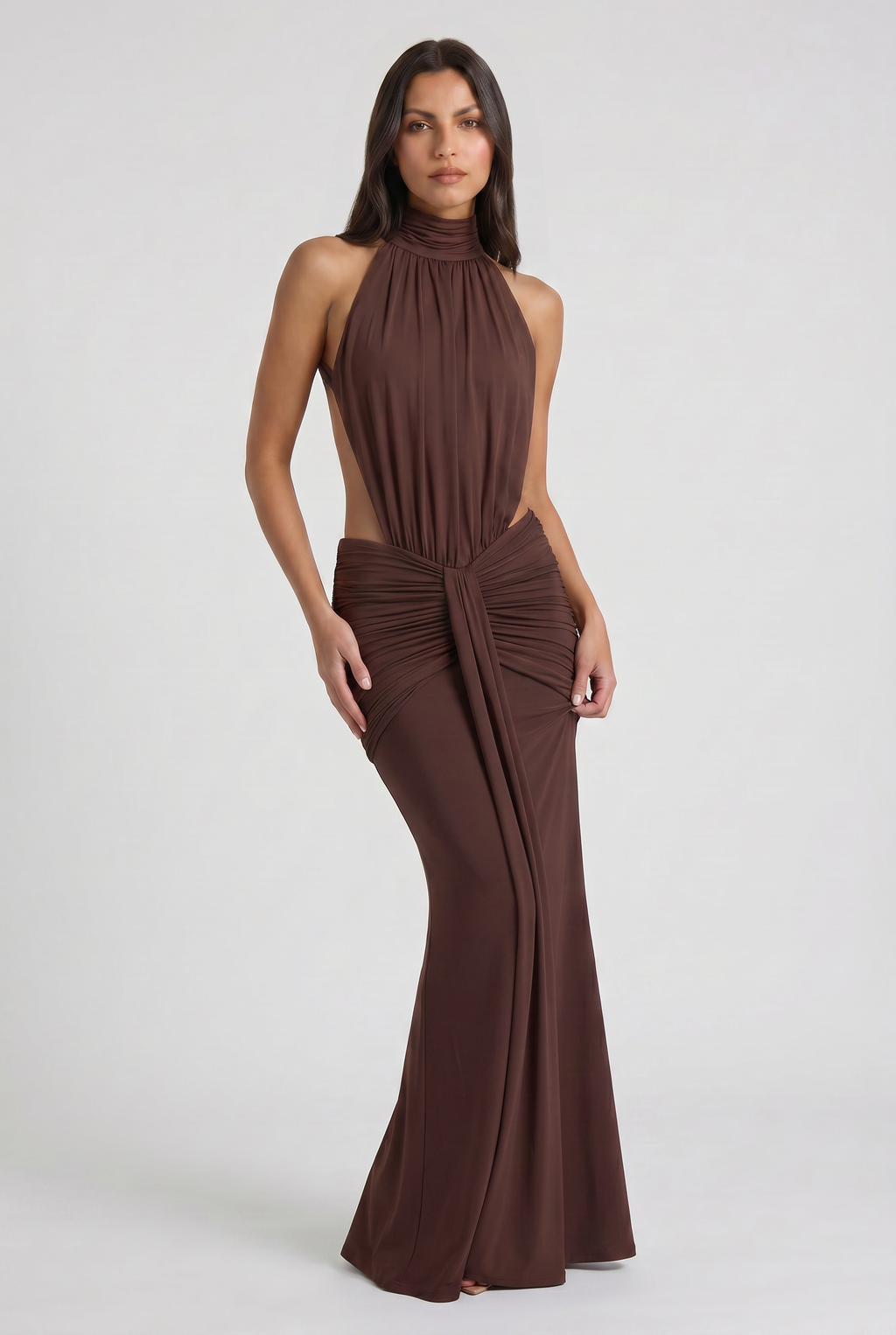 Kayo - Vestido Halter Drapeado