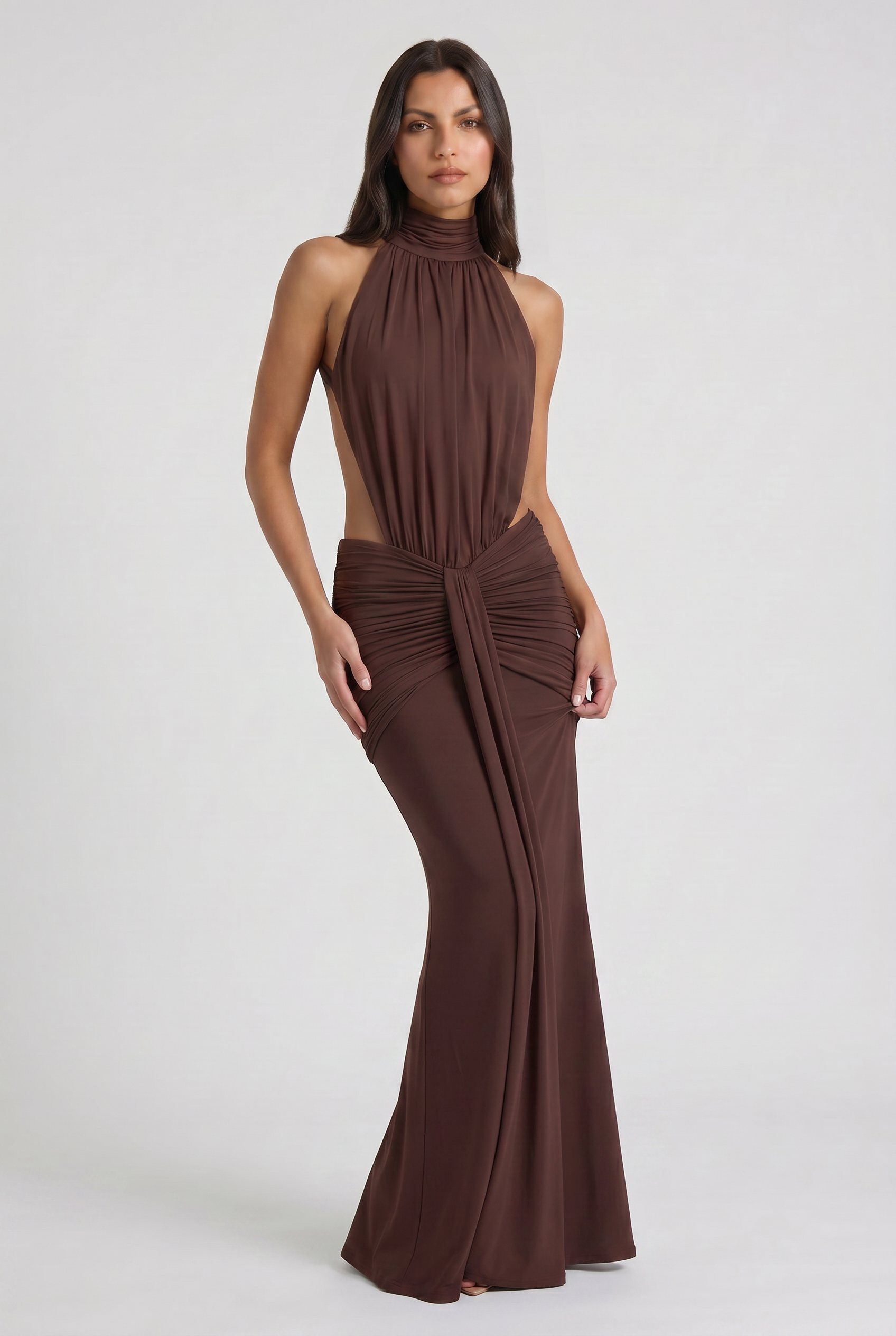 Kayo - Vestido Halter Drapeado