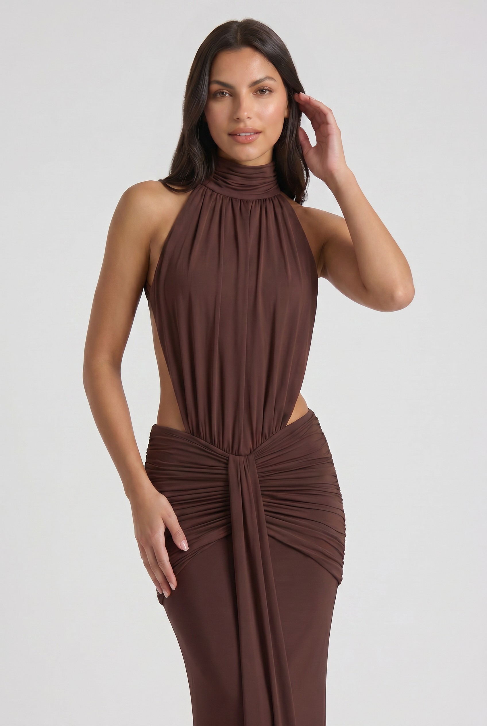 Kayo - Vestido Halter Drapeado