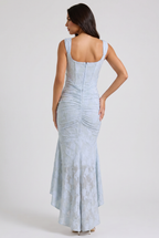 Charlotte - Vestido Midi Corset Azul