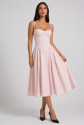 Nea - Vestido Corset con Falda Acampanada - Rosa Pálido