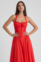 Aurora - Vestido Corset Rojo