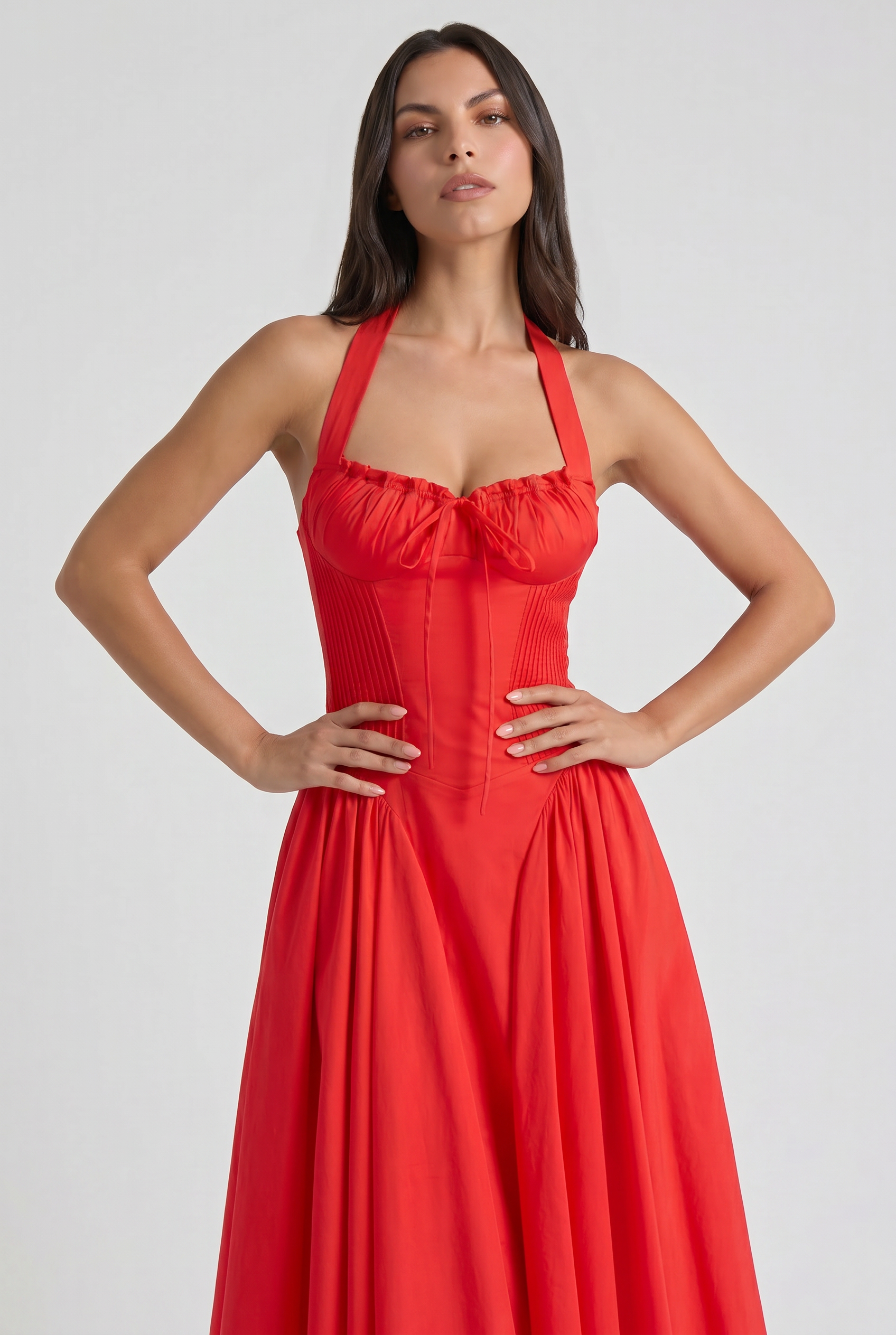 Aurora - Vestido Corset Rojo