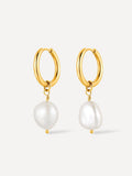 Pendientes Contemporary Pearl
