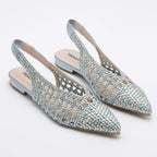 TRENDIVA™ | Sandalias Planas Trenzadas Puntiaguda