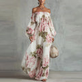 Piwonia | Vestido Maxi de Hombros Descubiertos
