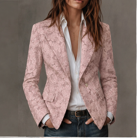 Estelle | Blazer Jacquard Cashmere Entallado