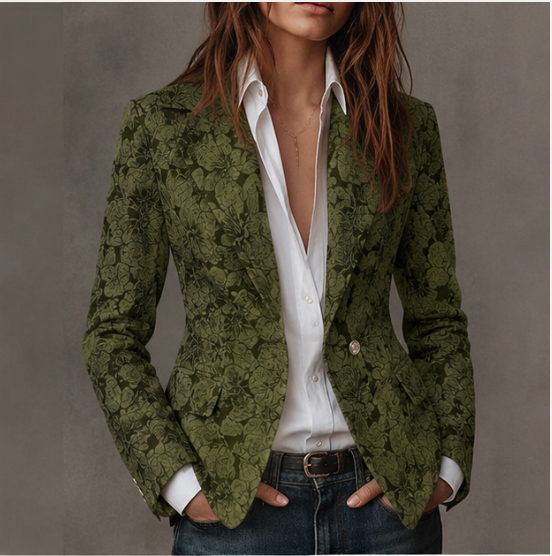 Estelle | Blazer Jacquard Cashmere Entallado