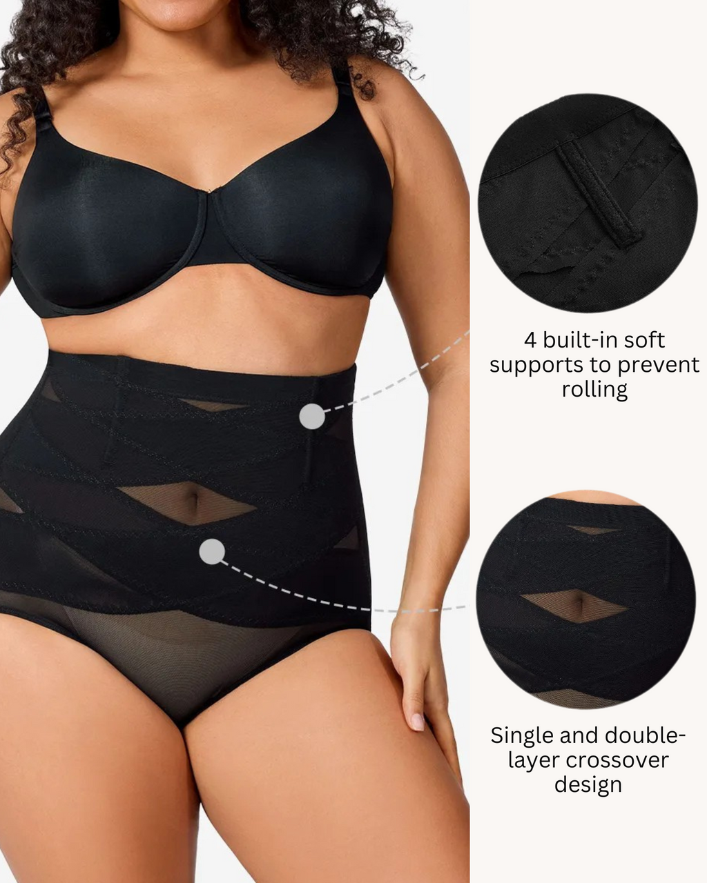 Braguita Moldeadora de Cintura Alta con Control Abdominal