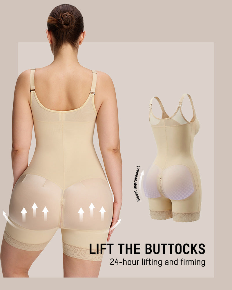 Faja de Compresión Extra Firme de Cuerpo Completo con Cremallera