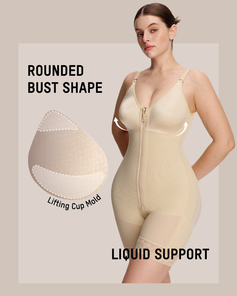 Faja de Compresión Extra Firme de Cuerpo Completo con Cremallera