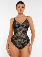 Body de Encaje Transpirable con Escote V