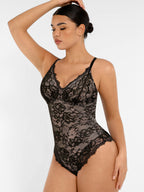 Body de Encaje Transpirable con Escote V