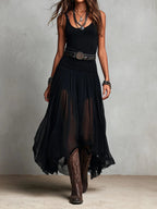 Kaja | Conjunto con Falda Maxi de Tul