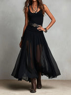Kaja | Conjunto con Falda Maxi de Tul