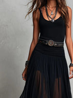 Kaja | Conjunto con Falda Maxi de Tul