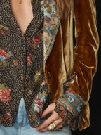 Marcelline | Blazer Patchwork Floral Vintage