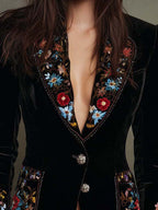 Apolline | Blazer Bordado Floral Multicolor