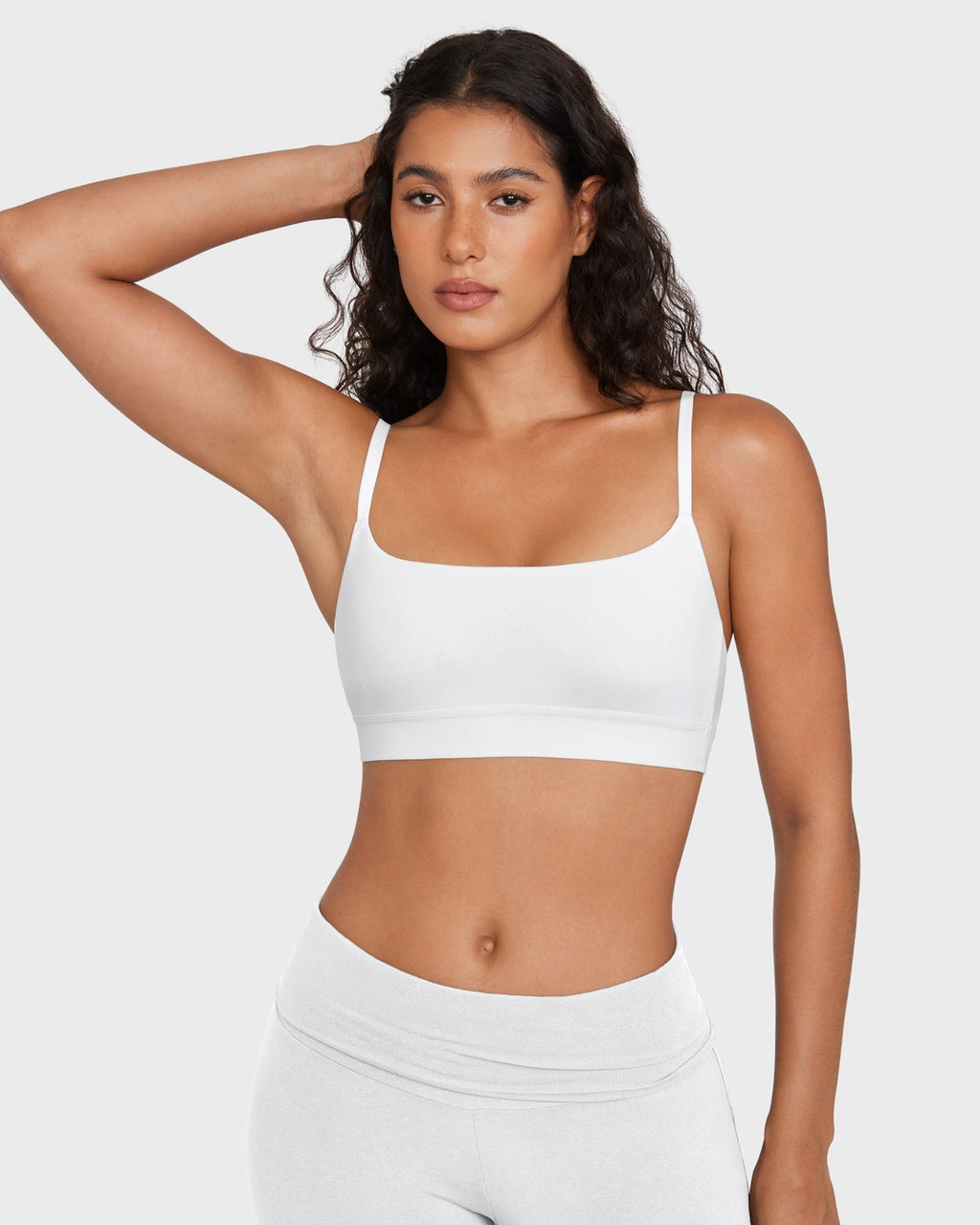 Bralette Sin Costuras Sin Relleno con Escote Redondo