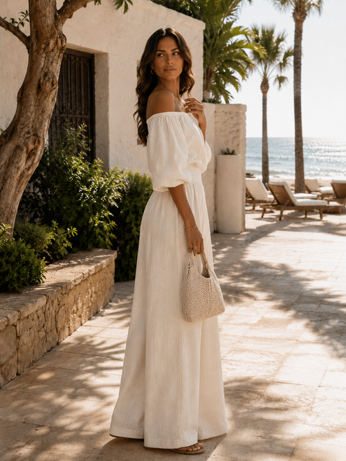 Arabella | Conjunto exclusivo con efecto lino para un verano con estilo