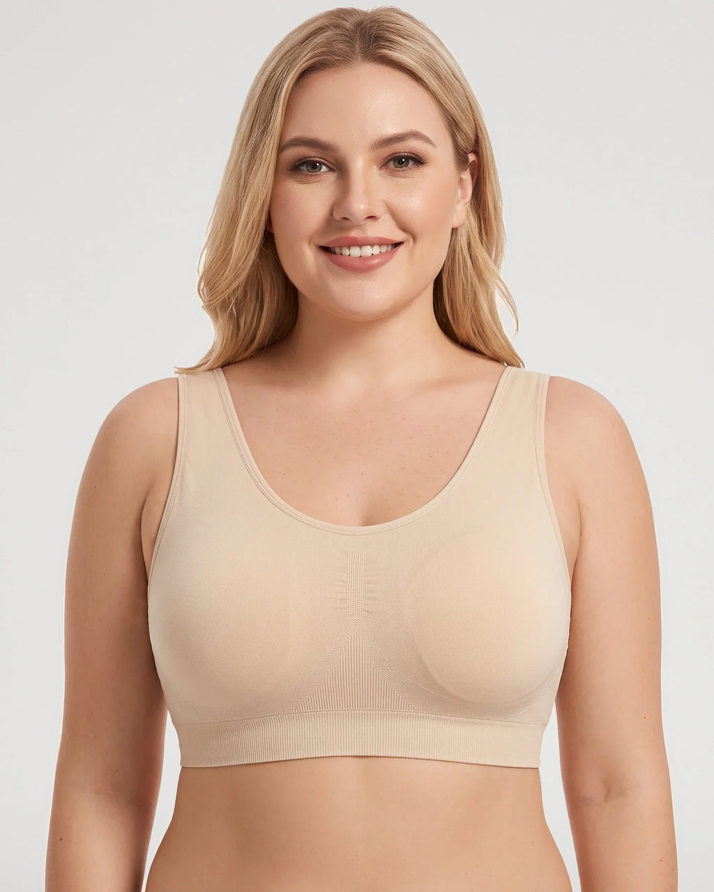 Sujetador Push-Up Sin Aros de Cobertura Completa con Espalda U