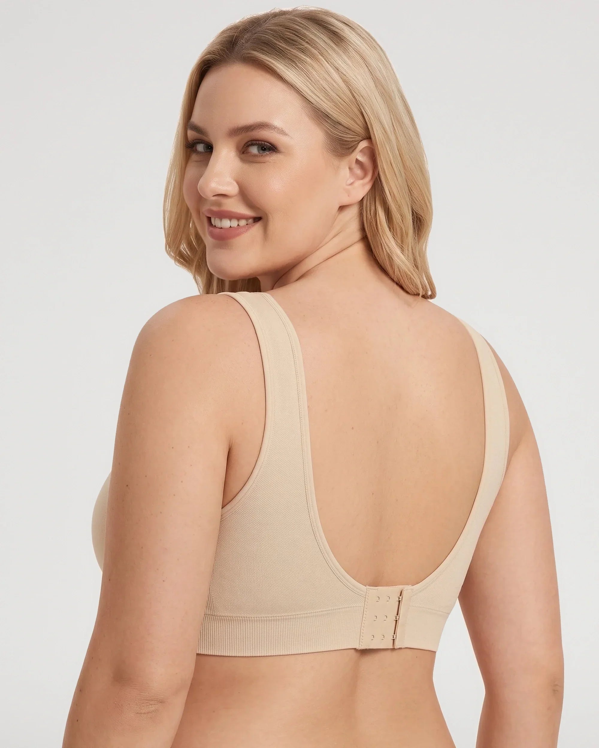 Sujetador Push-Up Sin Aros de Cobertura Completa con Espalda U