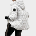 Christina™ | Chaqueta con capucha estilo patchwork