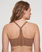 Bralette de Encaje con Escote V y Espalda Nadadora