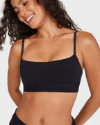 Bralette Sin Costuras Sin Relleno con Escote Redondo