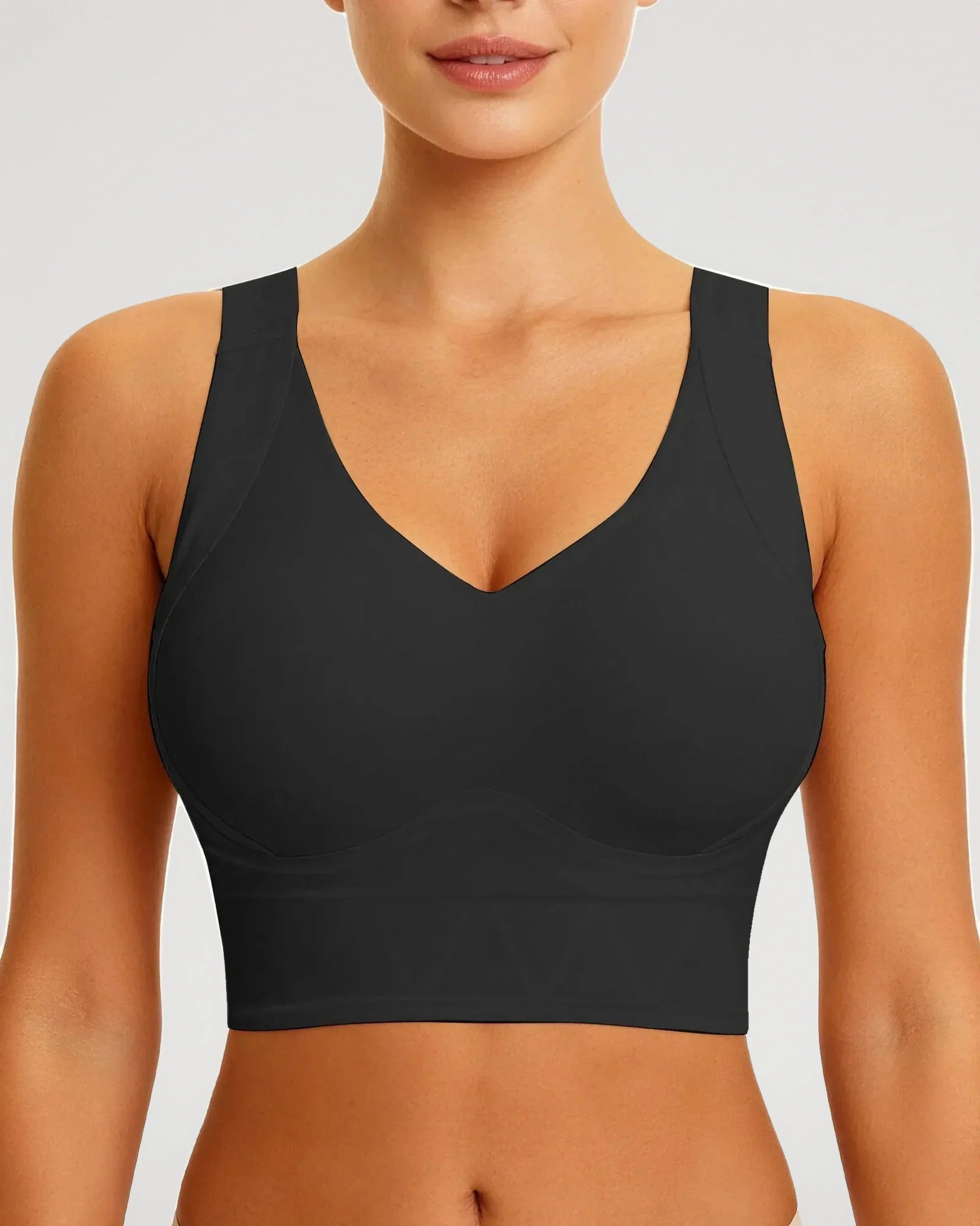 Sujetador Talla Grande de Cobertura Completa Push-Up Sin Aros