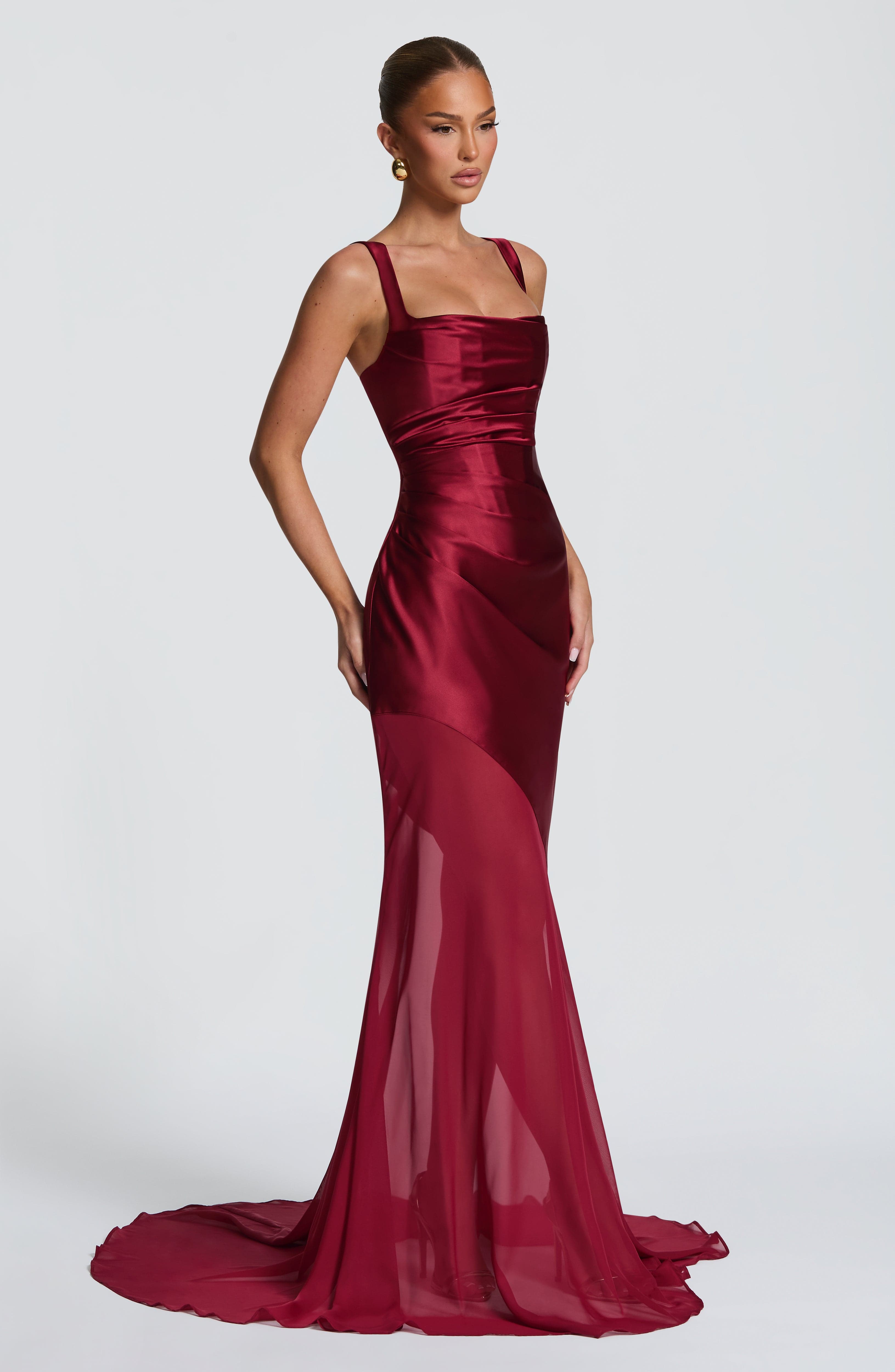 Vestido Eliza - Borgoña