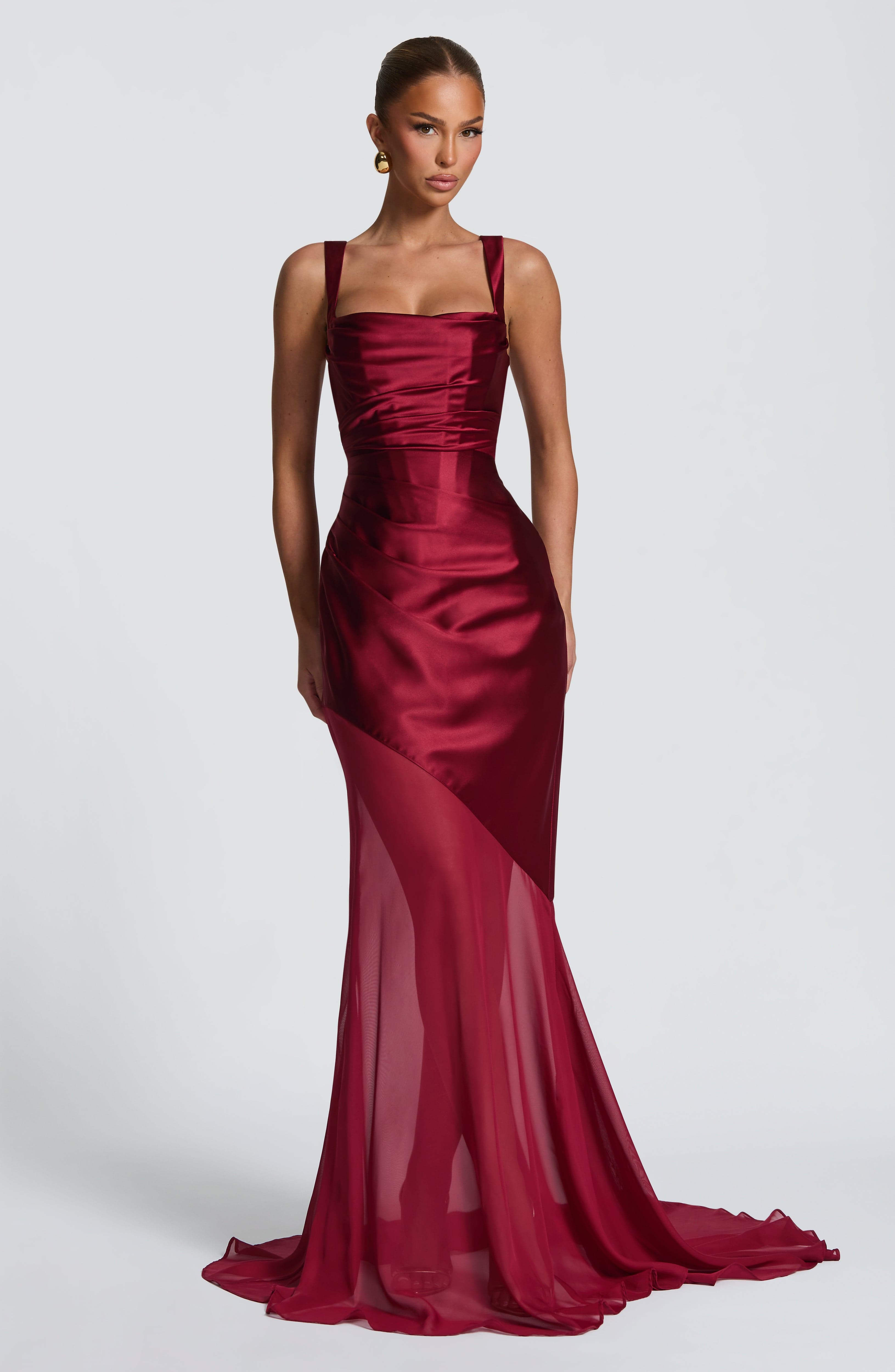 Vestido Eliza - Borgoña