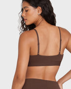 Bralette Sin Costuras Sin Relleno con Escote Redondo