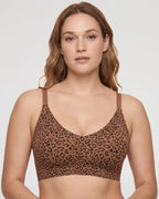 Bralette de Encaje con Escote V y Espalda Nadadora