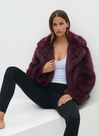 Ottavia | Chaqueta de Pelo Sintético con Cuello Chal