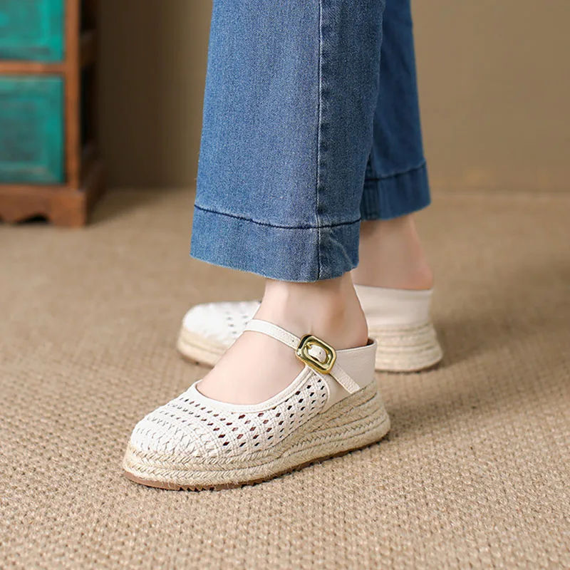 CASABELLA™ | Zapatillas de Cuña con Plataforma de 8 cm