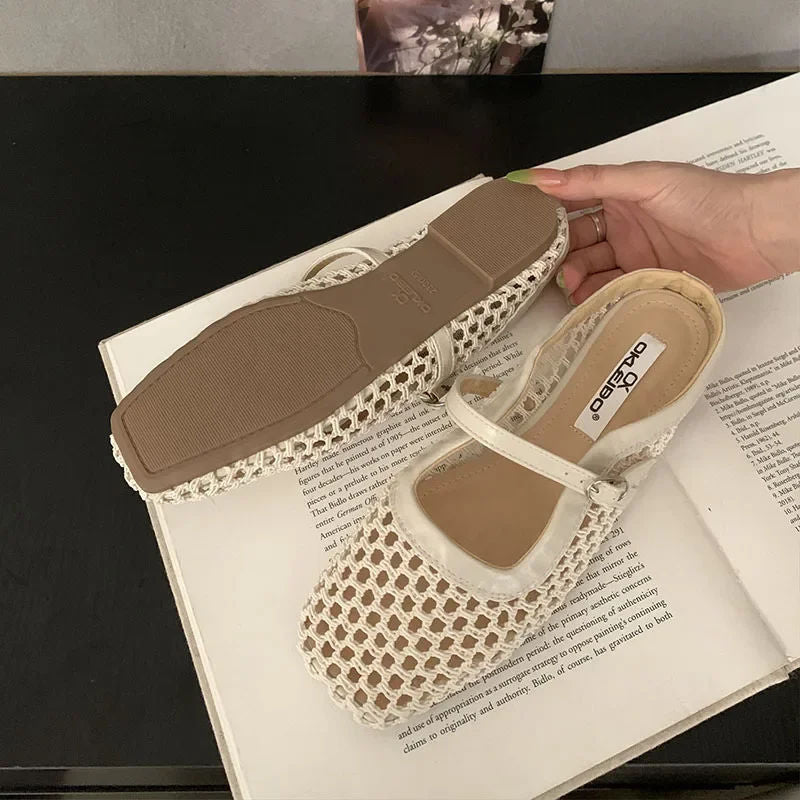 VALCENZA™ | Mules de Malla Transpirable con Hebilla