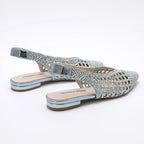 TRENDIVA™ | Sandalias Planas Trenzadas Puntiaguda
