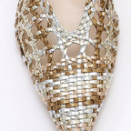 TRENDIVA™ | Sandalias Planas Trenzadas Puntiaguda
