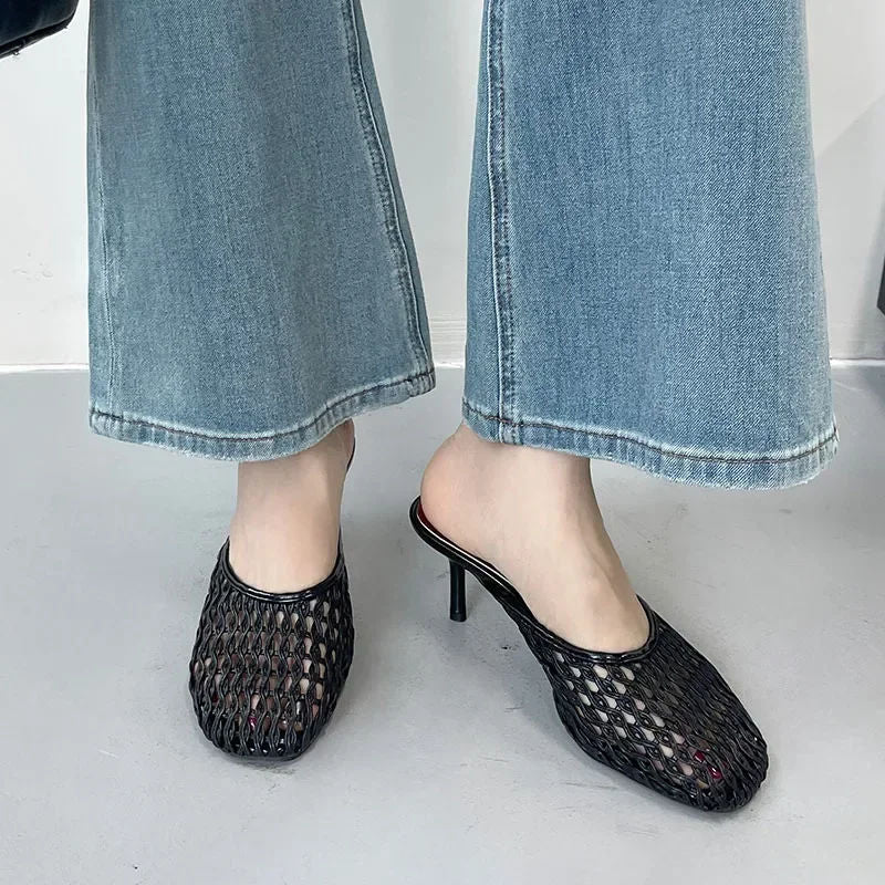 SAVOY™ | Mules de Tacón con Malla Transpirable para Mujer Verano