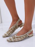 TRENDIVA™ | Sandalias Planas Trenzadas Puntiaguda