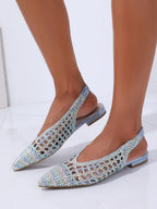 TRENDIVA™ | Sandalias Planas Trenzadas Puntiaguda