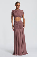 Vestido largo Jaya - Rosa empolvado