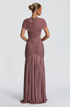 Vestido largo Jaya - Rosa empolvado