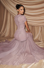 Vestido largo Jaya - Rosa empolvado