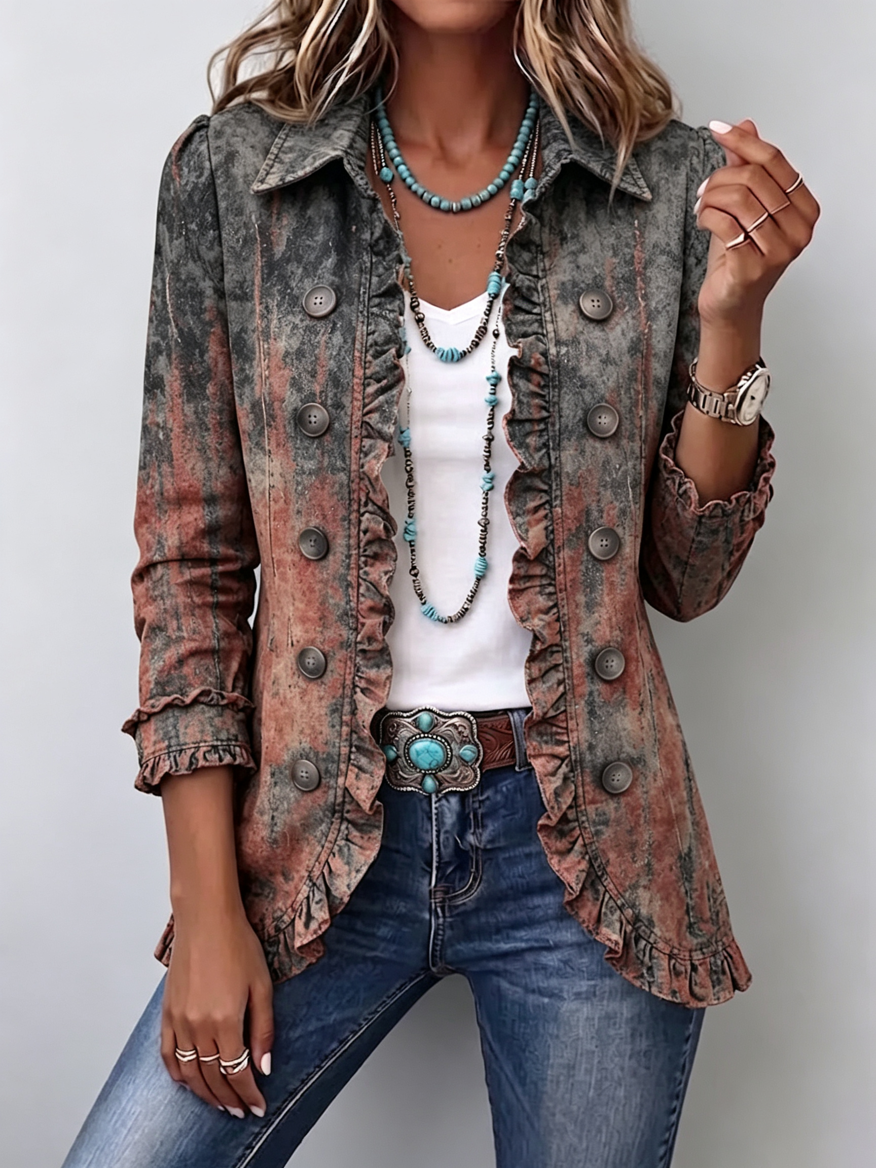 Benita | Chaqueta Degradada Texturizada