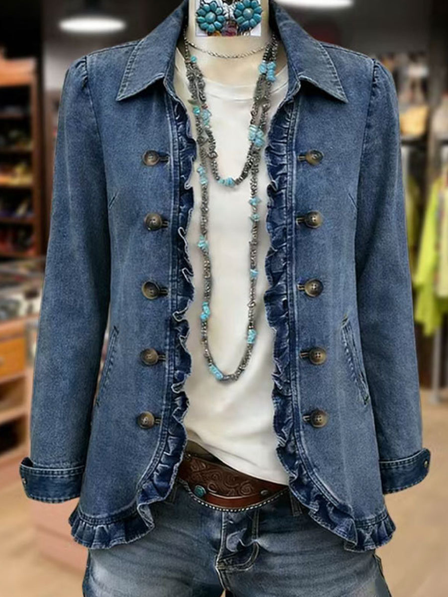 Rosario | Chaqueta con Volantes Elegante