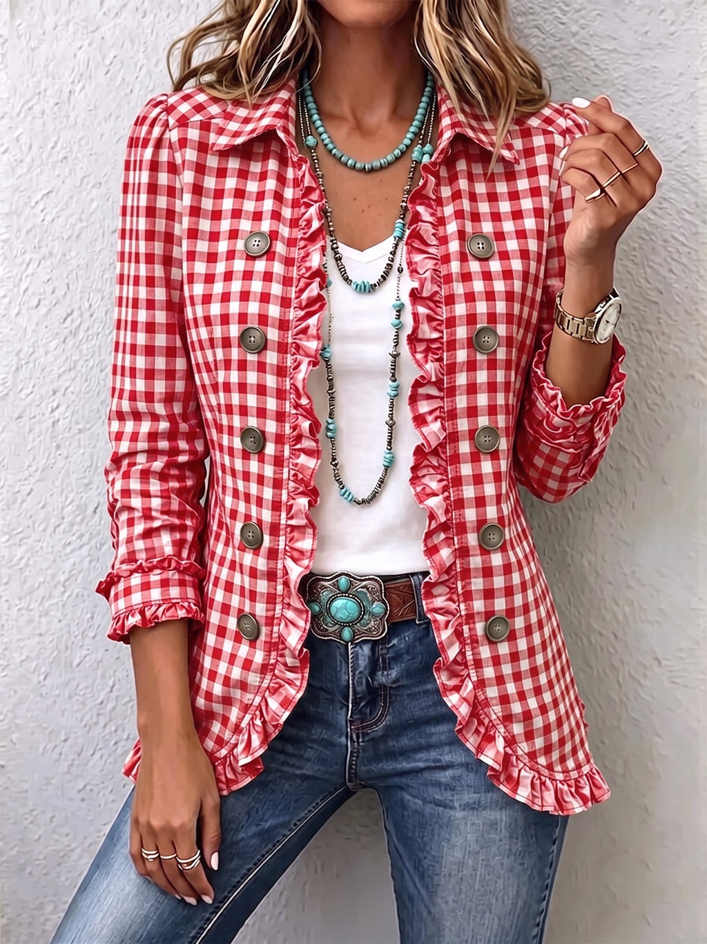 Purificación | Chaqueta de Cuadros Vichy